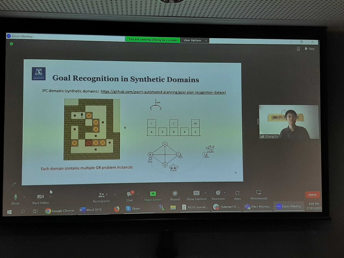 Last week, <a href="/Su_Zihang/">Zihang Su</a> gave a talk titled “Performance Metrics on Process Mining-Based Goal Recognition.” The presenter explained and compared the commonly used #PerformanceMetrics for evaluating #GoalRecognition systems that use #ProcessMining techniques.