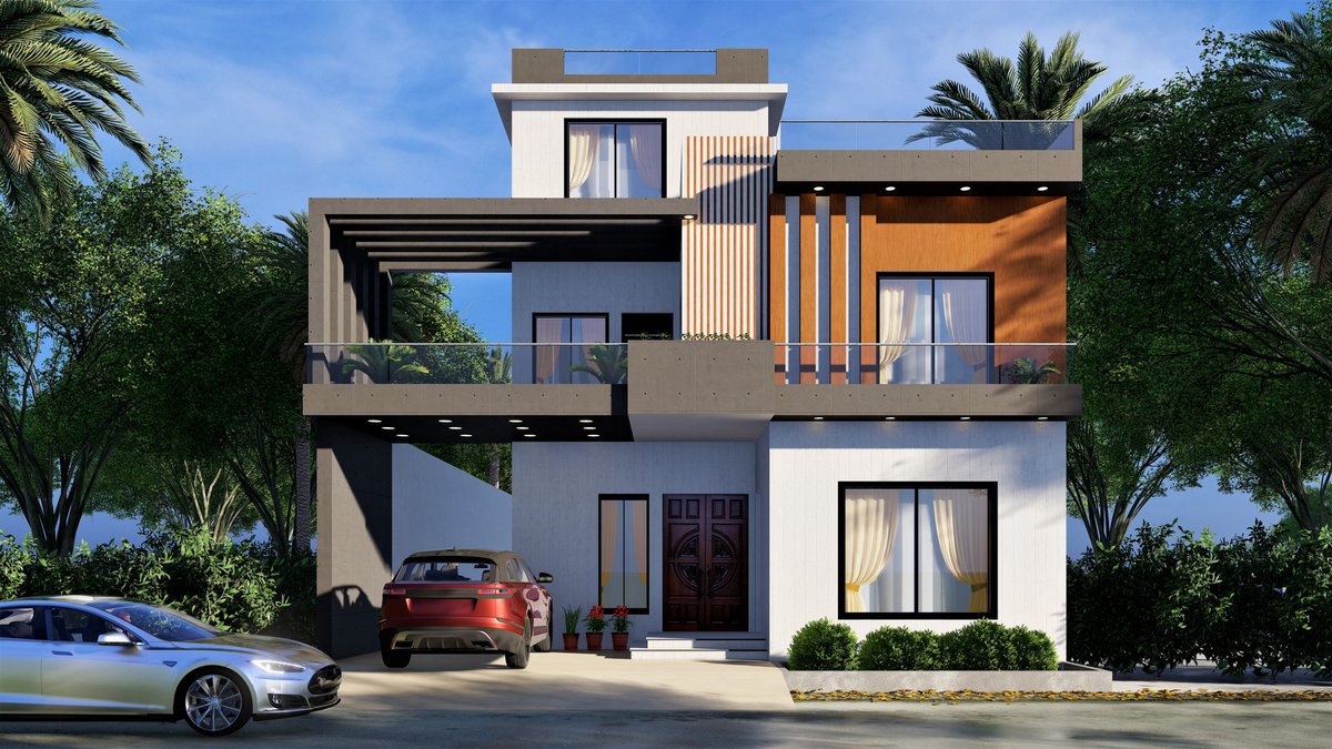 F_Architectss's tweet image. " 10 Marla 3d  Beautiful House , 3d Front Elevation Design "
Project Scope =  3d Exterior visualization / 3d Elevation designing
Area = 10 Marla
WhatsApp +923102319369
Choose "F Architects" Because we give you 100% satisfaction