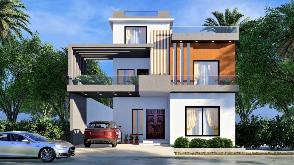 F_Architectss's tweet image. " 10 Marla 3d  Beautiful House , 3d Front Elevation Design "
Project Scope =  3d Exterior visualization / 3d Elevation designing
Area = 10 Marla
WhatsApp +923102319369
Choose "F Architects" Because we give you 100% satisfaction