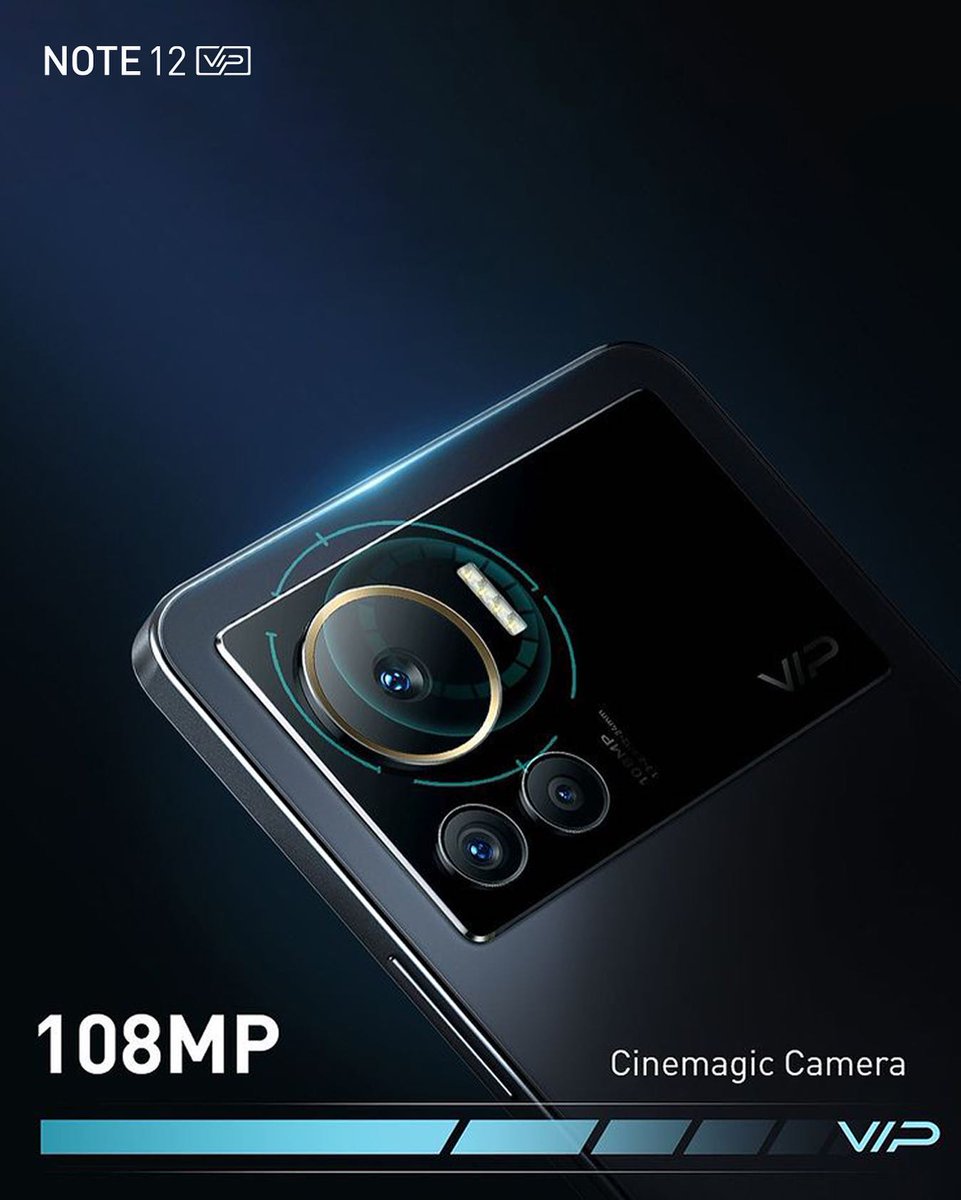 InfinixNigeria's tweet photo. Capture stunning cinematic moments with the #Note12VIP 108MP Cinemagic camera.
The ultimate tool for photography enthusiasts
#TakeTheLead #infinixnote12vip https://t.co/Fe81IVSIxJ