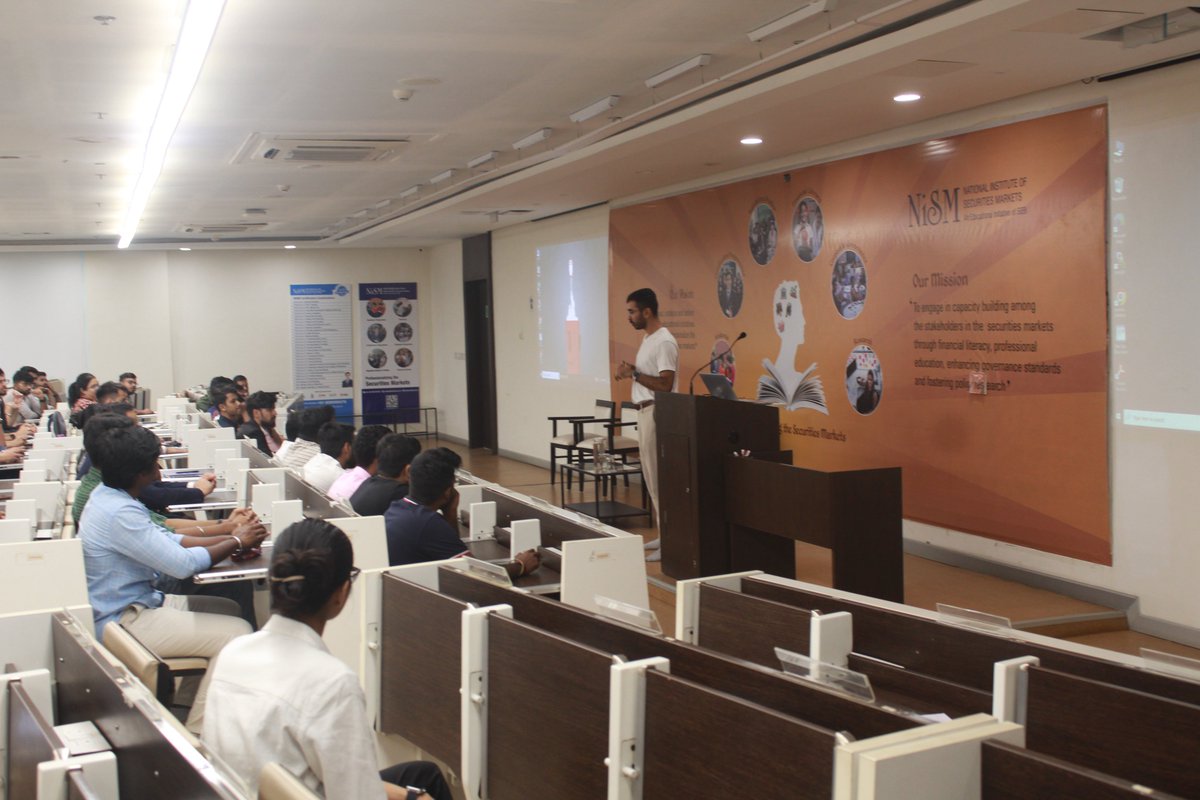 NISM_Official's tweet photo. Glimpses from interaction session with Mr. Pranjal Kamra, CEO- Finology Ventures Pvt. Ltd. &amp; NISM Alumni, PGPSM (2016-17). The topic of the session was - Qualitative Analysis and Decoding Intrinsic Value.

#nism #securitiesmarket #alumni #alumniinteractions #finology https://t.co/jXg3PgVR18