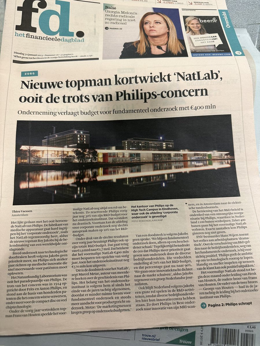 SijboltNoorda's tweet photo. Zwarte dag voor Nederlandse wetenschap De kortzichtige korte termijn zegeviert schaamteloos @tweetsunl @NWONieuws @MinOCW https://t.co/RCemjDARih