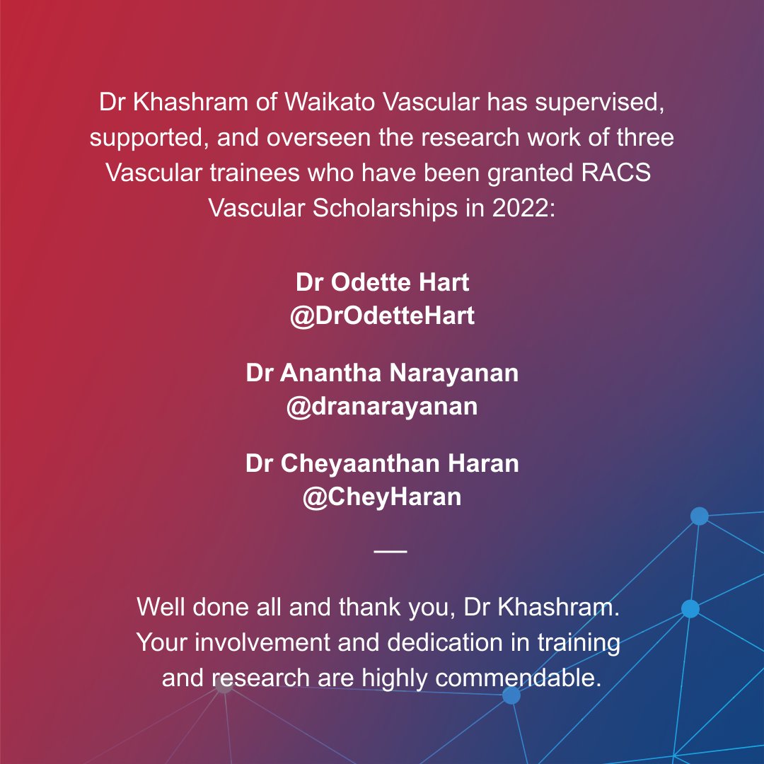 Congratulations! 
<a href="/ManarKhashram/">Manar Khashram</a> <a href="/DrOdetteHart/">Odette Hart</a> <a href="/dranarayanan/">Anantha Narayanan</a>  <a href="/CheyHaran/">Chey Haran</a>