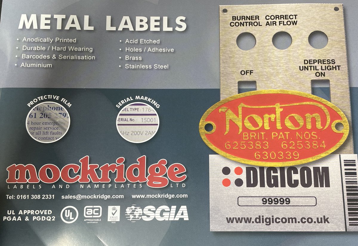 MockridgeLabels's tweet image. Get your metal labels customized for any project! Our durable and stylish labels are perfect for branding, labelling equipment, or personalizing items. #MetalLabels #EngravedLabels #Customization #photo #life #insta #viral #likesforlike  #music #travel #explorepage