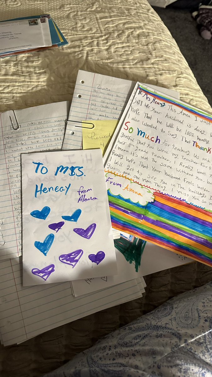 My husband was diagnosed with Leukemia on New Years Eve and I haven’t been back to school since! 💔The students wrote me letters and boy they really lifted my spirits. Kids are great like that! <a href="/woodbridge_ms/">Woodbridge MS - PWCS</a>