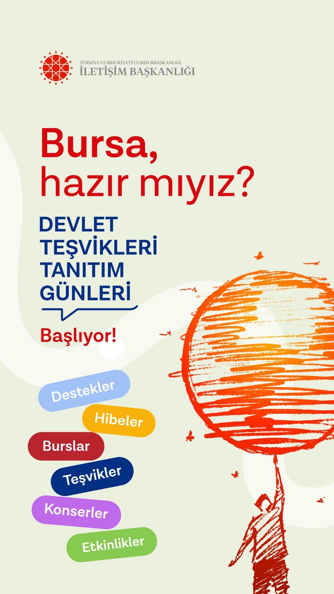 📣 Devlet Teşvikleri Tanıtım Günleri Bursa’da!

📚 Bilgi
📜 Tecrübe
✨ Eğlence

🇹🇷Geleceğin burada #devletinseninyanında

📅 9-10 Şubat
📍 Merinos Atatürk Kongre ve Kültür Merkez