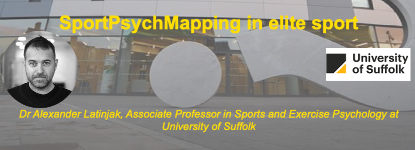 MarcoBeato1's tweet photo. The second speaker of the Symposium in #Sports #Science and #Performance at the University of Suffolk is @Alex_T_Latinjak , Associate Professor in Sport Psychology, @UOS_SportSci !
Title: Sport #PsychMapping in elite sport
Registration link: https://t.co/OQQLRHBzMX https://t.co/6QpmUyx40K