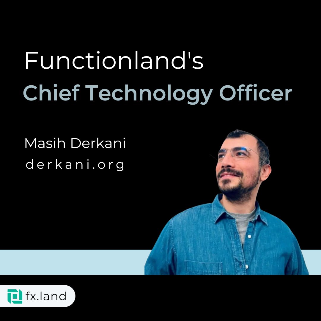 functionland's tweet photo. Introducing our CTO, Masih Derkani!
With over a decade of experience in the tech industry and a passion for innovation, Masih is a seasoned leader in his field. Prior to joining Functionland, Masih held senior roles at several top tech companies, including @Adobe and @solarwinds. https://t.co/KmjAvtlU44