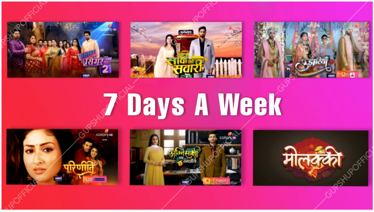 gupshupofficial's tweet photo. #ExclusiveChe π₯
After the Grand Finale of #BB16; #ColorsTV Extends it's Fiction Shows to 7 Day's A Week. #IshqMeinGhayal will be telecast at Mon-Wed & Most Probably #Molkki2 will be telecast at Thurs-Sun at 9:30 PM.
#SSK2 #SKS #Udaariyaan #Parineetii #agnisakshi @gupshupofficial https://t.co/ofTbGHKVuE
