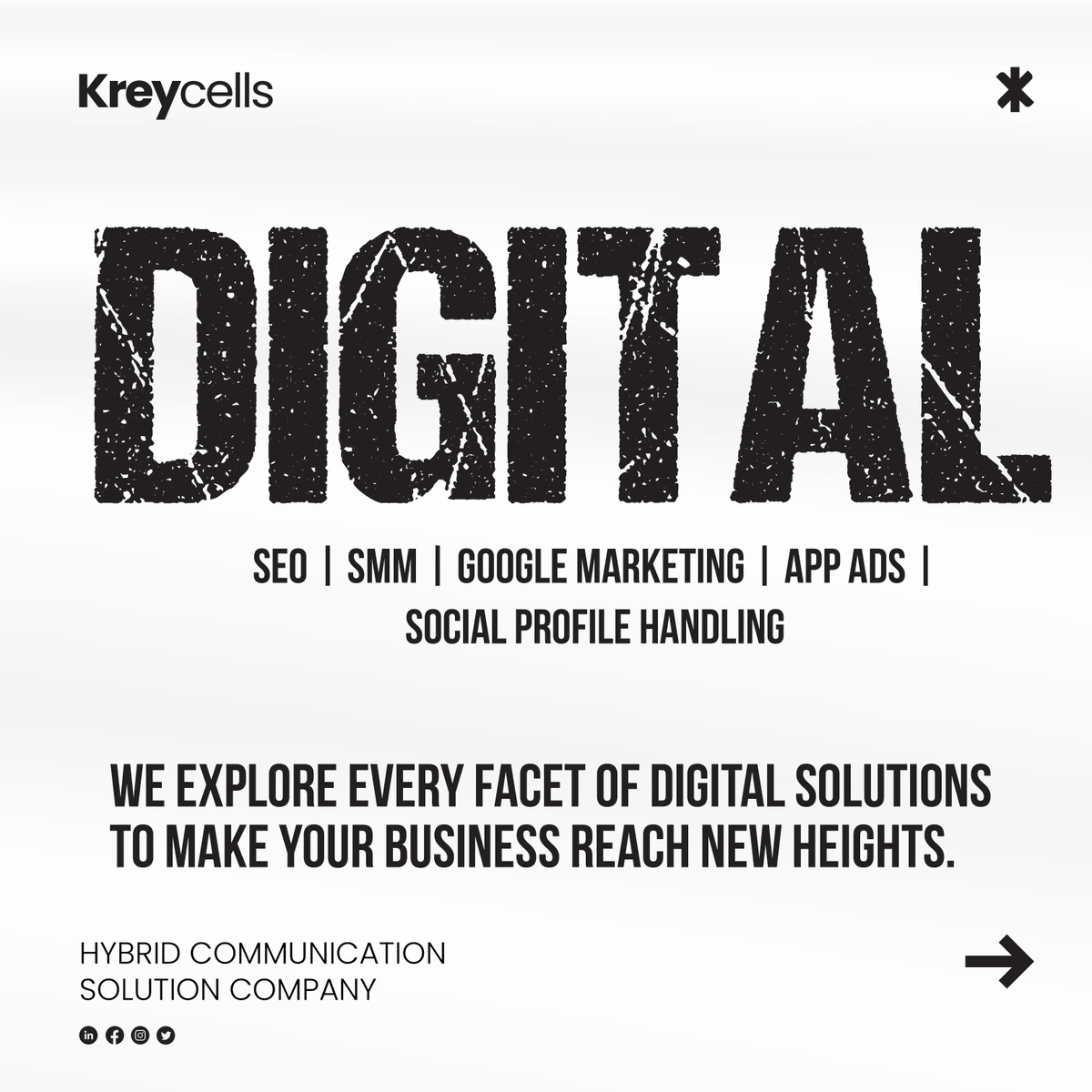 Optymice's tweet photo. key cells We will offer disruptive solutions to propel your business growth to great heights.
#business #branding #digitalmarketing #newbusinessventure #digitalagency #kreycells #AdaniEnterprises https://t.co/nJvlIEqcYG