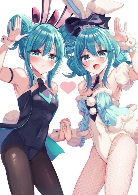 兎年だしバニーな初音ミク×2
まだ1月だからセーフ🐰 
