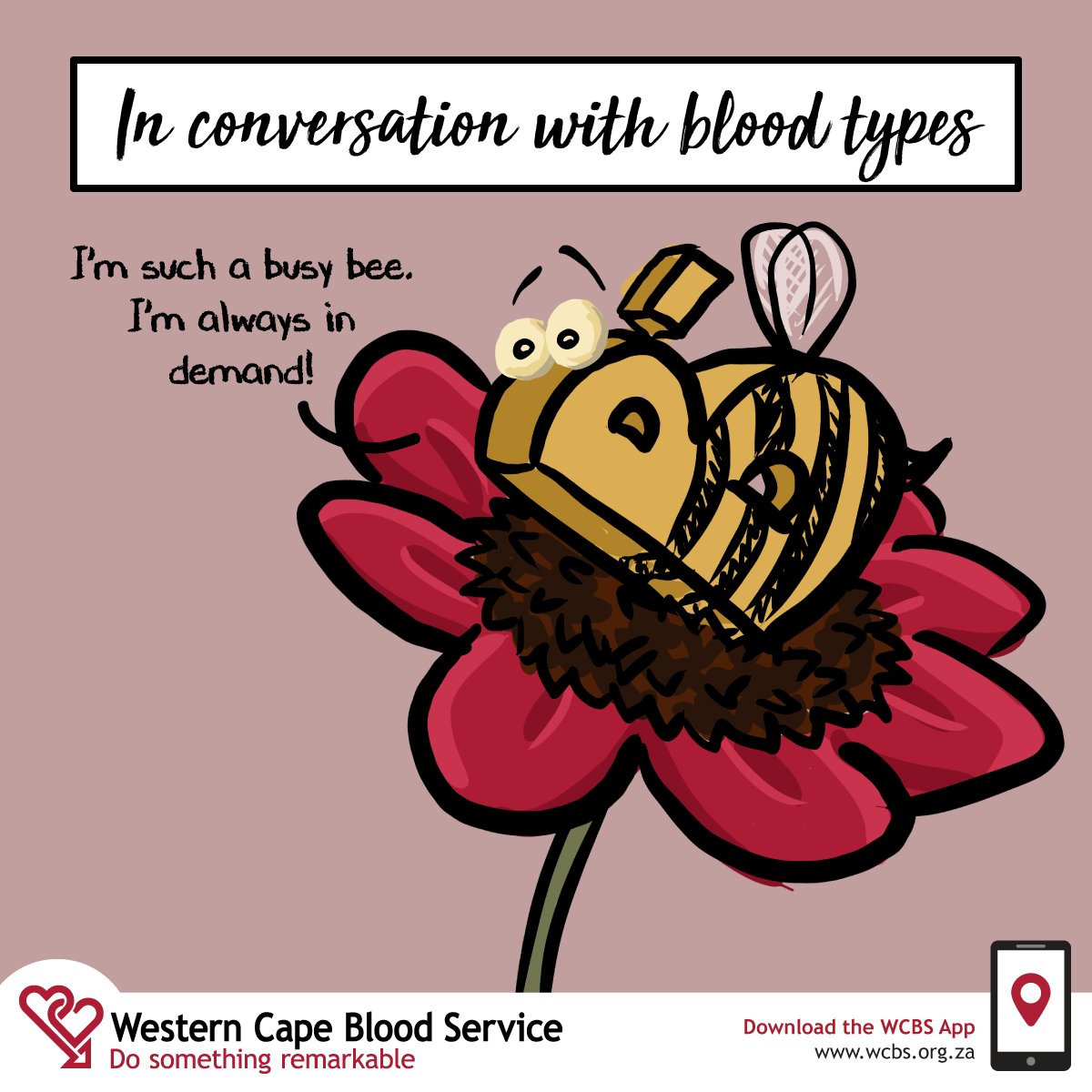 The_WCBS's tweet image. Group B's red blood cells are always in high demand. After group O, this is the blood group we most often experience shortages in. Want to find out your blood type? Become a blood donor! wcbs.org.za/contact-us/enr… #bloodgroup #bloodtype