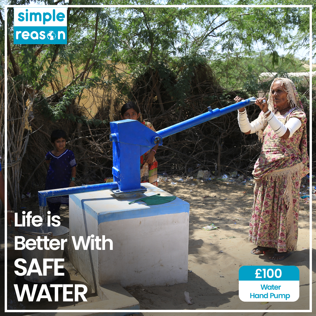 SimpleReasonUK's tweet image. Alleviating water scarcity from impoverished communities is among our core humanitarian programmes at #SimpleReason.

Under our Clean Water project, we provide water pumps to vulnerable communities and help them access clean water.

Support us at - simplereason.org/causes/water.