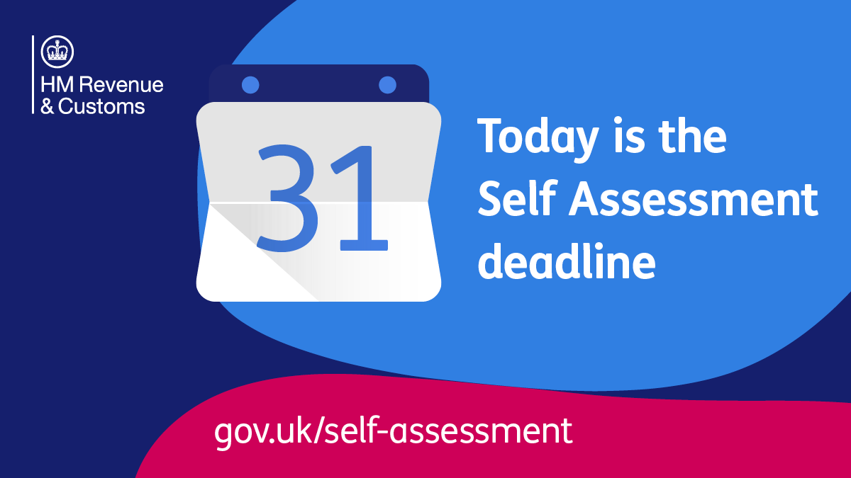 ⏰ DEADLINE DAY ⏰ Today is the final day to file your Self Assessment tax return. Go to GOV.UK to file yours now 👇
gov.uk/self-assessment