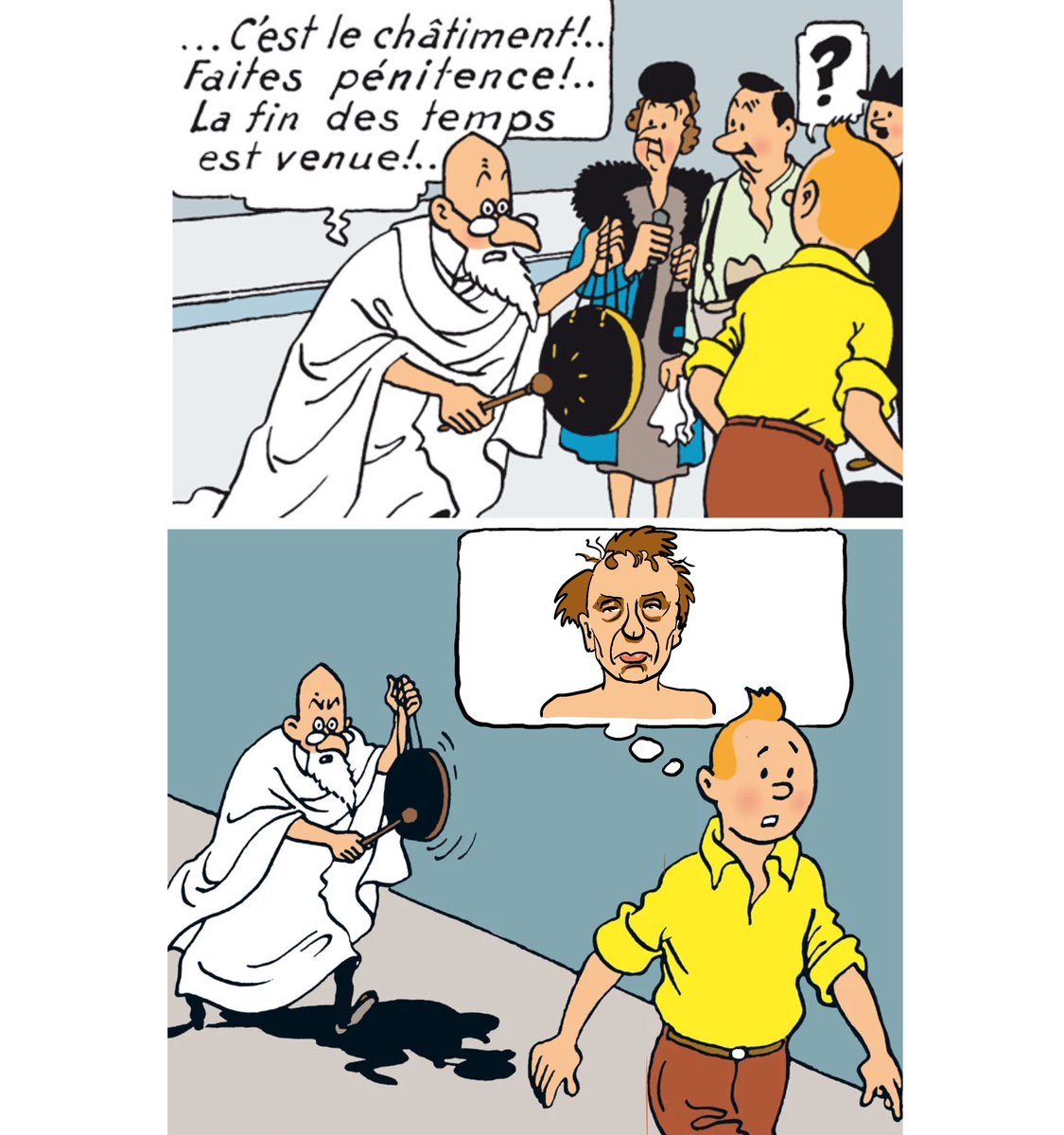 #findumonde #houellebecq #tintin