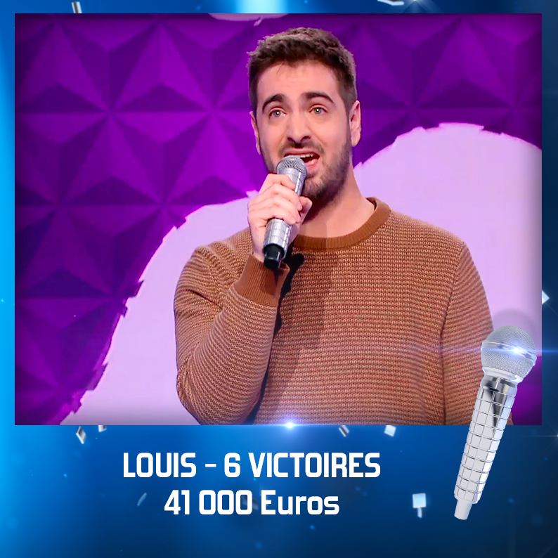 NOPLPoff's tweet photo. 🎼🎤 Avec 6 victoires et 41 000€ Louis (@Hexakil) revient tout de suite pour la suite avec toute la joyeuse bande, @nagui et VOUS sur @france2tv !
.
.
.
#NOPLP #NoubliezPasLesParoles #Maestros #chansonfrançaise #france2 #Paroles #Karaoke #microdargent #zikos #chanson #Musique https://t.co/xVe4J40lO7