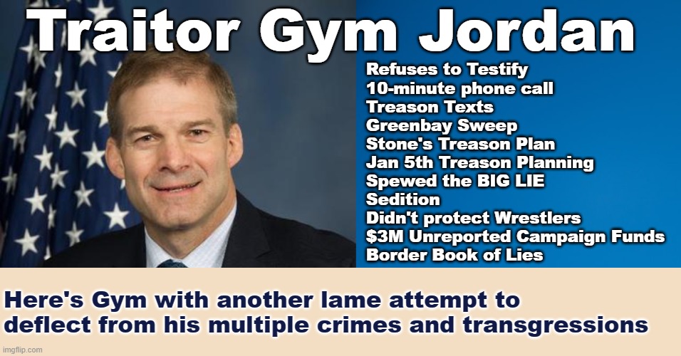 @Jim_Jordan Seditious members of the Republican party should not be serving in public office. #GOPBetrayedAmerica 