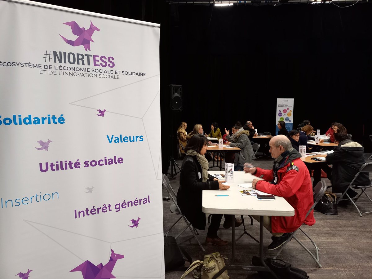 CRESS_NvlleAqui's tweet photo. [#ESS]@CRESS_NvlleAqui
Lancement #ESSpresso de @NiortAgglo 
retour sur #diag #territorial #ESS, évocation #ambitions de la collectivité et #Feuille de #Route #ESS, avant #rdv d'#affaires &amp; #interconnaissance
Merci @LesMatapeste pour l'accueil 
@FlorenceRoy_Pro @LucyMoreau_LM https://t.co/GDbI40Lml0