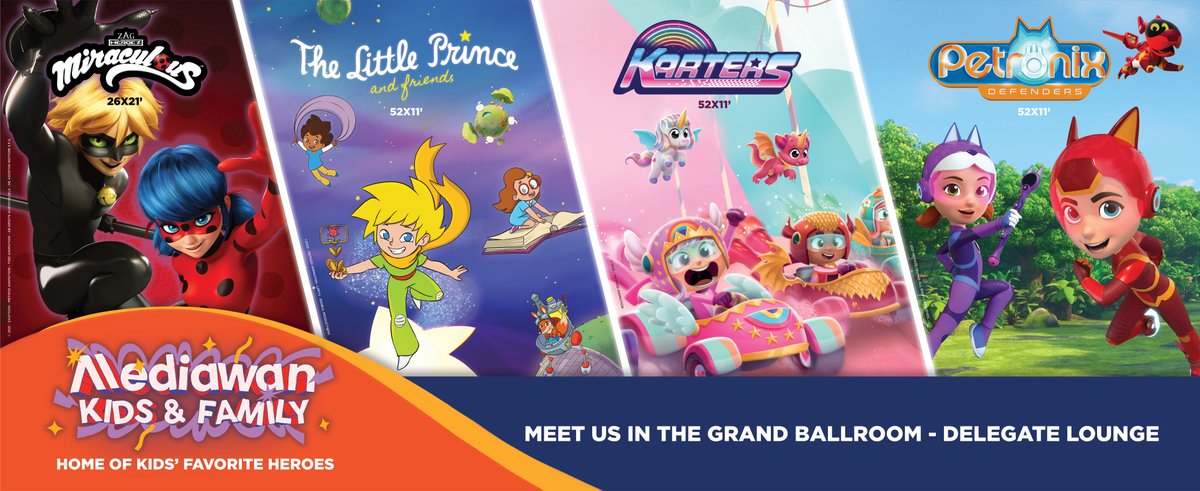 Mediawan_kf's tweet image. Looking forward to @kidscreen summit!
New shows, and exclusive features, come &amp;amp; meet our team in the Grand Ballroom - Delegate Lounge from Feb.12 to 15th!
______
#Kidscreen #Kidscreen2023 #Animation