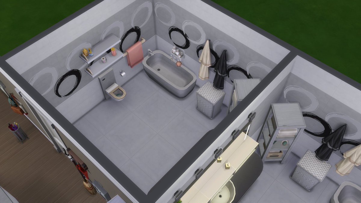 Psycho_Sim's tweet photo. I'm building an apartment complex. Not sure how many studios, 1 be, &amp; 2 Br I'm going to have, but here the 1st studio. I got lazy with the bathrooms &amp; used one I've had in my gallery for ages. I did tweak it some though. https://t.co/iiuhRfZafK