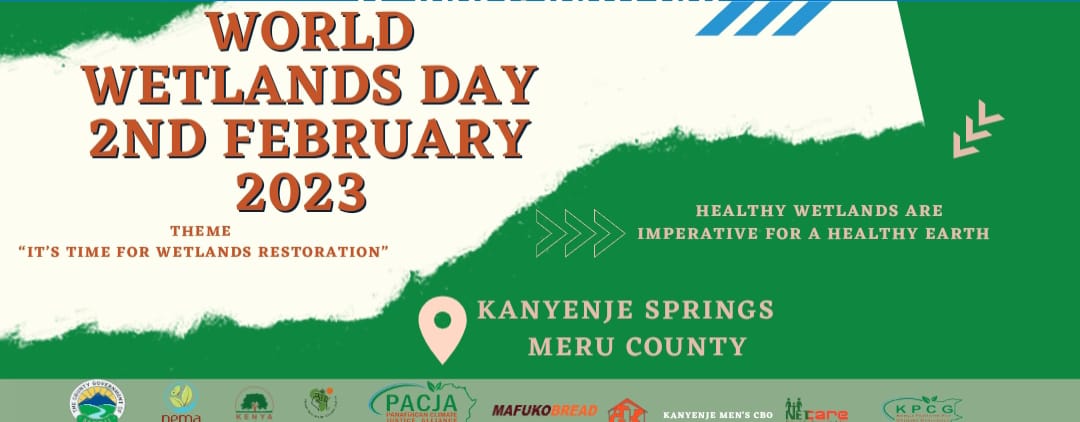 KPCG in conjunction with locals will  commemorate world wetlands in different regions. The international community will celebrate this to raise awareness about wetlands to reverse their rapid loss and encourage actions to conserve and restore them.
#KPCG23