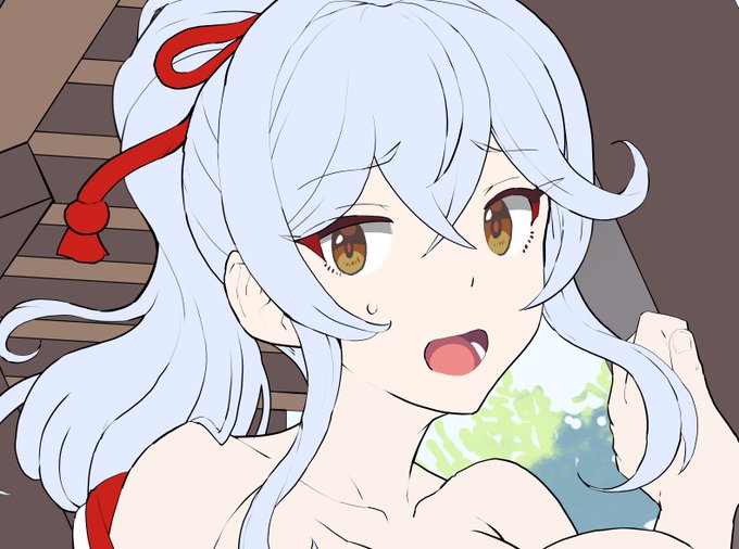 本日公開予定のFANBOX限定絵、塗りに着手へ。陰影のつけ方はおおよそカラーラフの段階で方向性決めていますが、ここで若干先に背景を先行して固めておくと、よりいい感じ……かも。 