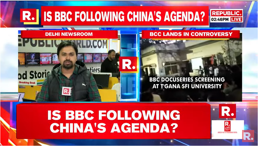 republic's tweet image. #LIVE |  Chinese company's links to BBC exposed in new report.  

#ChinapaysBBC

#BBCDocumentaryRow

Tune in to watch - youtube.com/watch?v=1qdAe1…