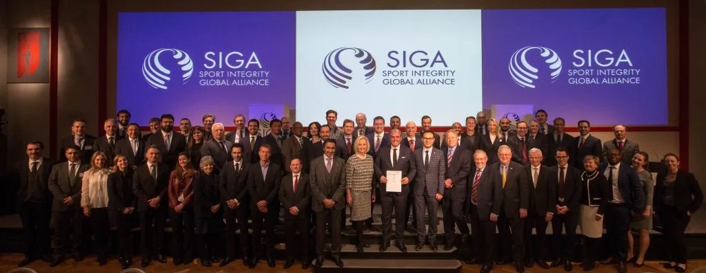SIGAlliance's tweet photo. On this day in 2017 SIGA was legally incorporated in London, following agreement reached by representatives of public & private institutions in 2015.
Congratulations & thanks to all who made it possible.
Today we celebrate #SportIntegrity
๐https://t.co/9a9NkjHGNt
#StandWithSIGA https://t.co/VhhmoFQqsR
