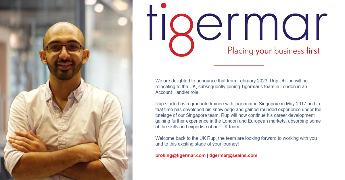Tigermarglobal's tweet photo. Please join us in welcoming Rup, who is relocating from Singapore to our London office, the London team looks forward to working with you!

#insurance #reinsurance #welcometotheteam https://t.co/S8fsr7g9jt