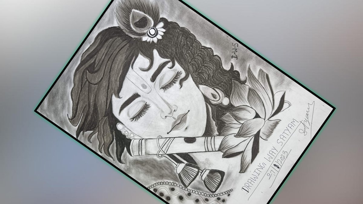 satyamp9211's tweet photo. krishna drawing क्रिष्णा जी का चित्र बनाये | how to draw krishna god easy skech grid mathod https://t.co/mjyhsihHL1
