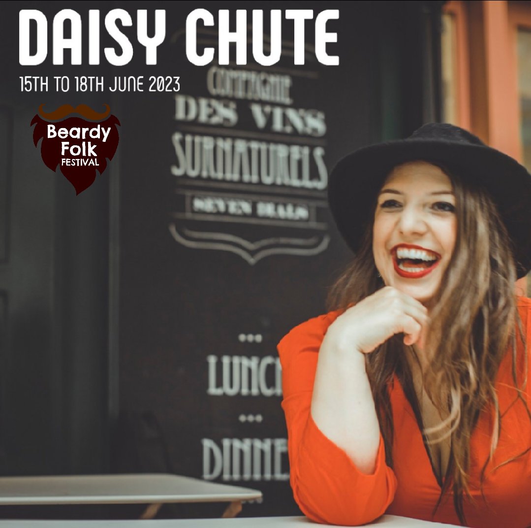 🔥 CONFIRMED 🔥 We're delighted to welcome the brilliant @daisychute to the Acoustic Stage at Beardy Folk on Friday 16th June 2023 🙌 #DaisyChute #americana #folkmusic #rootsmusic #festival #musicfestival #beardyfolk #June2023