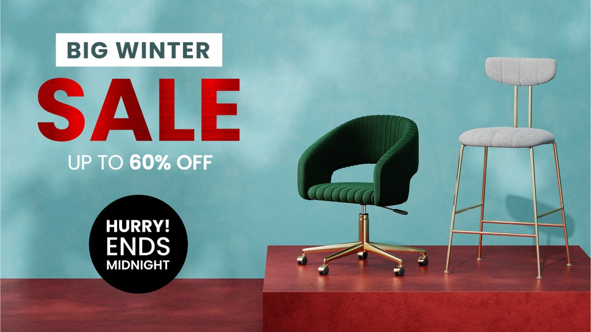 Hey furniture lovers! Don't forget to head to the checkout before midnight tonight &amp; save up to 60% on 1000's of our most popular designs 👉rr.be/1UYdG  #cultfurniture #bigwintersale