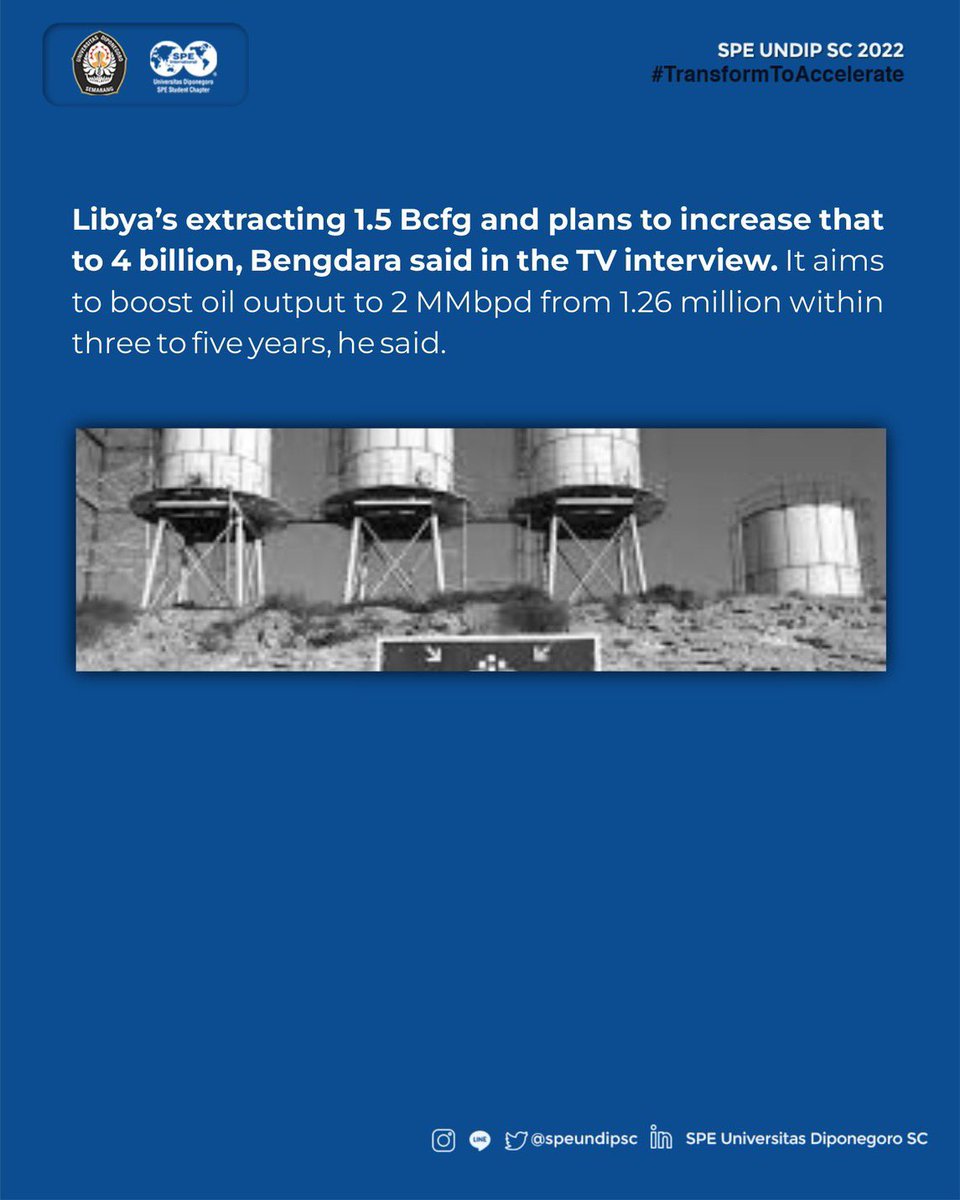 speundipsc's tweet photo. [PETRONEWS]

Eni SpA is set to push ahead a potential investment of $8 billion in two natural gas fields in Libya, according to the North African country’s state energy firm, as Italy steps up efforts to wean itself off Russian supplies. Swipe right to know more! https://t.co/y6ScvIX48b