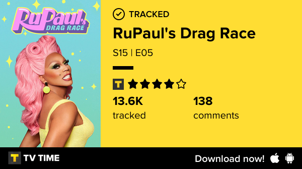 aysel_emma's tweet photo. I've just watched episode S15 | E05 of RuPaul's Drag Race! https://t.co/IBy0yJgUcP #tvtime https://t.co/n8v4xr3vsO