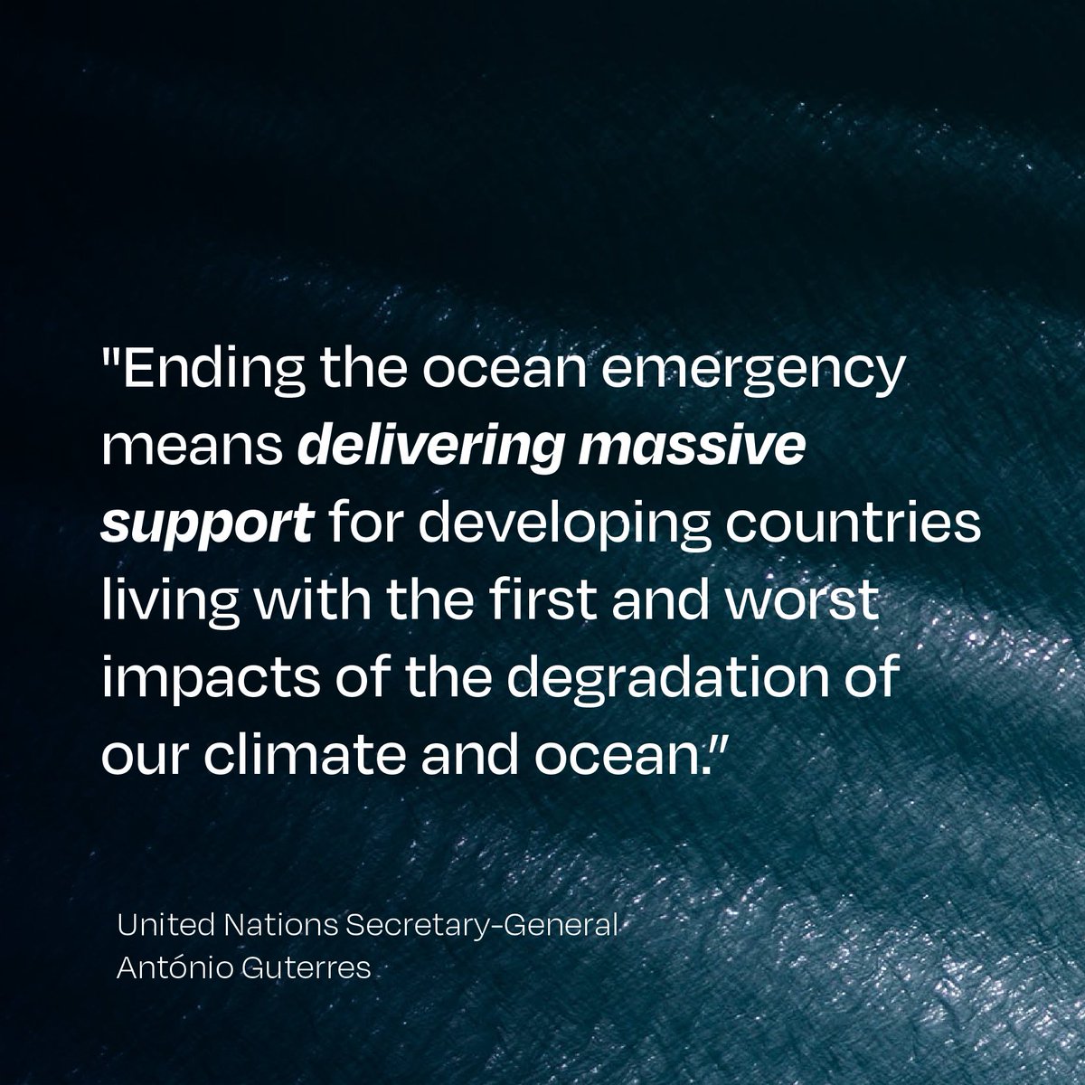 THE OCEAN HAS NO VOICE. UN Secretary-General António Guterres delivers a crucial message at Ocean Race Summit Mindelo to protect our oceans. #OceanRaceSummit #ProtectOurOceans 🔇🌊