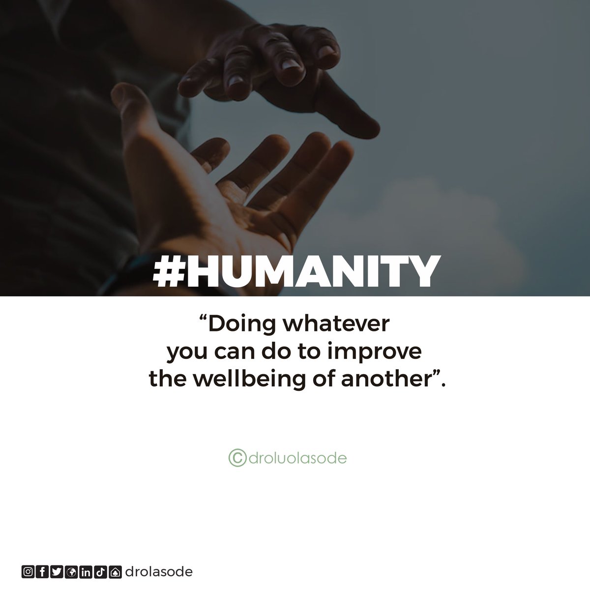 oluolasode's tweet photo. Have a blessed day y’all 🙌🏽
#humanity #blessed https://t.co/l0VQ5W6Xmn