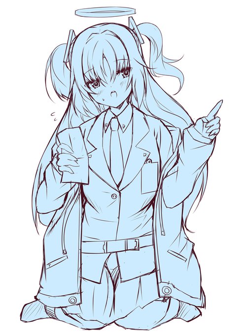 着色なし #今月描いた絵を晒そう 