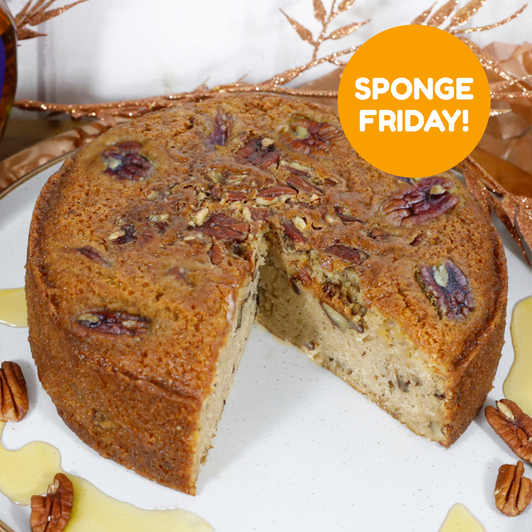 SpongeCakesLtd's tweet photo. This week's Sponge Friday is our Maple Pecan Cake! ๐ด๐ Or choose from our Gluten Free Maple Pecan Cake or Vegan Carrot Cake! Order before 3pm Thursday. ๐
https://t.co/hEH7Q15tvL
#SpongeFriday #MaplePecanCake #DiscountedCake #CakeForTheWeekend https://t.co/Nx68qSglsU