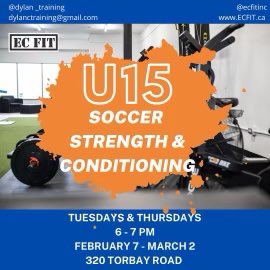 DylanCTraining's tweet image. ❗️U15 Soccer Strength and Conditioning ❗️

Starting on February 7th, this program runs every Tuesday and Thursday from 6-7. Focusing on specific soccer strength and conditioning that will transfer onto the field. 

Email dylanctraining@gmail.com or DM to register.