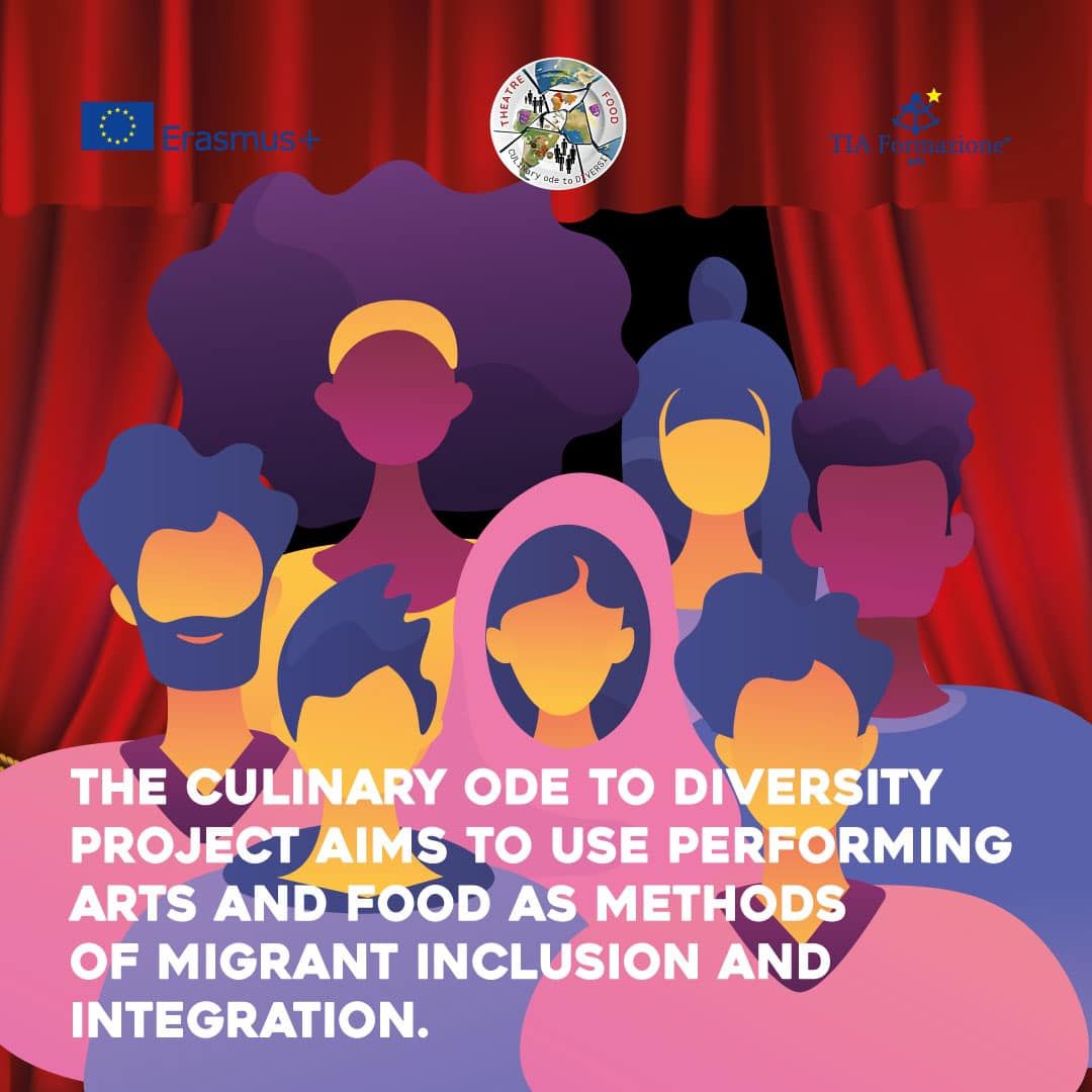 SolisSrls's tweet photo. The CULiNary ode to DIVERSITY project aims to use performing arts and food as methods of migrant inclusion and integration. 
Read this article from the European Commission if you want to learn more about the project. 
https://t.co/jIQpn5pqh5... https://t.co/Fok7CSibNG