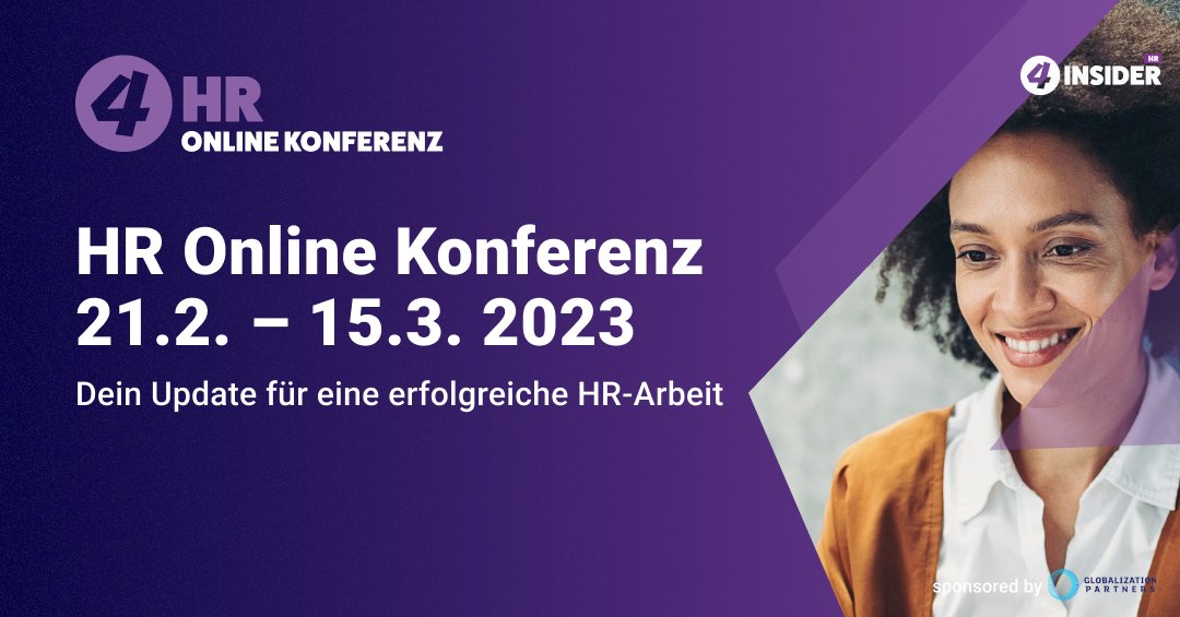 HR Online Konferenz - 21. Februar und 15. März 2023 - *4insider.com/online-konfere…*