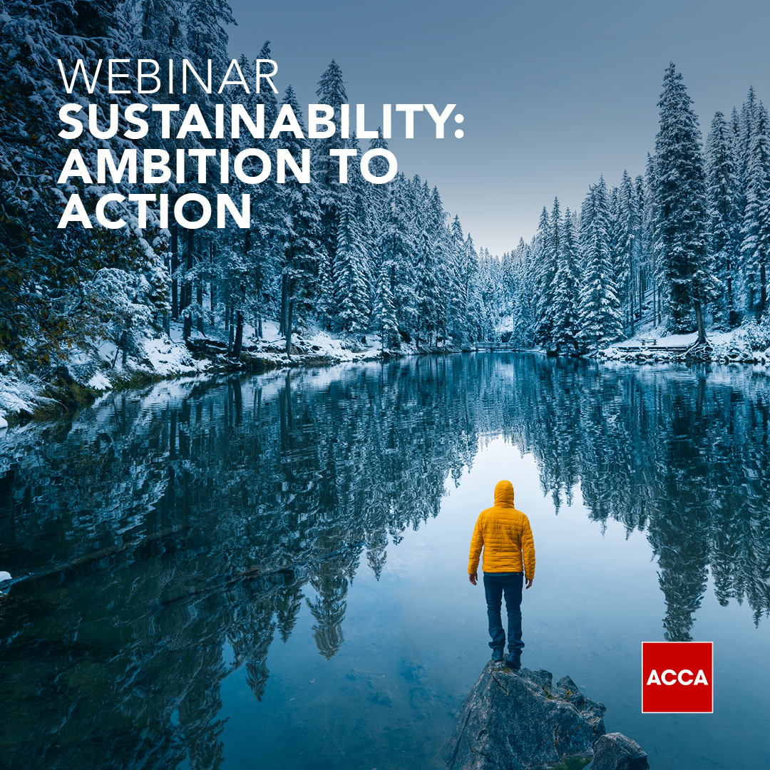 ACCA Ireland (@accaireland) on Twitter photo Finance professionals have an important part to play helping organisations adapt to sustainable practices. Join us to hear our latest research around sustainability, new legislation for 2023 & the benefits of being upskilled in our webinar on 9 February.
ow.ly/7IYP50MEmWx Finance professionals have an important part to play helping organisations adapt to sustainable practices. Join us to hear our latest research around sustainability, new legislation for 2023 & the benefits of being upskilled in our webinar on 9 February.
ow.ly/7IYP50MEmWx