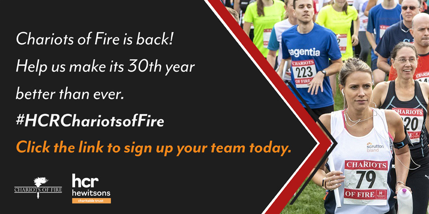 Chariots of Fire (@chariots_fire) on Twitter photo The countdown begins until Chariots of Fire! Join us on Queens’ Green in #Cambridge as we host the region’s most popular charitable relay race. Race alongside hundreds of teams as they run the 1.7 mile relay course & raise vital funds for <a href="/ArthurRankHouse/">Arthur Rank Hospice</a>: ow.ly/iYsW50MzRAq The countdown begins until Chariots of Fire! Join us on Queens’ Green in #Cambridge as we host the region’s most popular charitable relay race. Race alongside hundreds of teams as they run the 1.7 mile relay course & raise vital funds for <a href="/ArthurRankHouse/">Arthur Rank Hospice</a>: ow.ly/iYsW50MzRAq