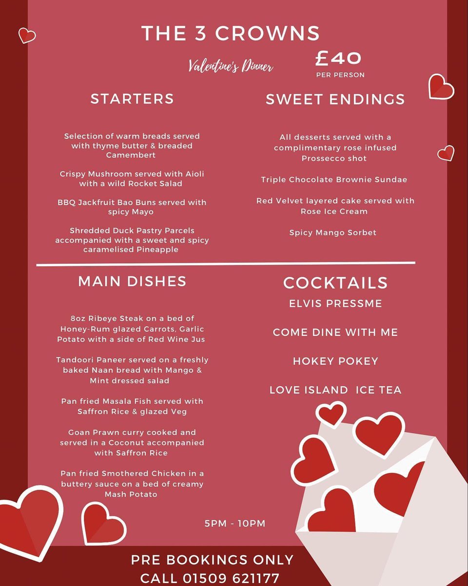BarrowuSoarVill's tweet image. Valentine’s Day is fast approaching so here are the available menus for the village pubs all together for you to take a look and BOOK (don’t just turn up!) 
The choice on our doorstep is wide and covers your needs plus they’re local enough to walk to, if you can #spendlocal