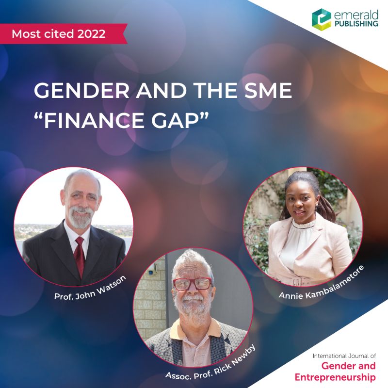 Are you interested in exploring the reasons for the financial gap between female and male SME owners?
Then this is the perfect read for you!

#IJGE #journal #research #women #entrepreneurship #gender