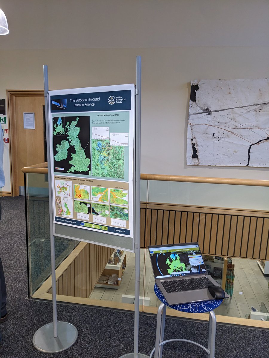 ekh_sci's tweet photo. The @GeospatialC is at the @BritGeoSurvey today. As a partner organisation in the commission it's important that we work together to harness the power of geospatial data for UK PLC. I'll be talking about the benefits of the European Ground Motion Service. https://t.co/JOvEGpMPqO