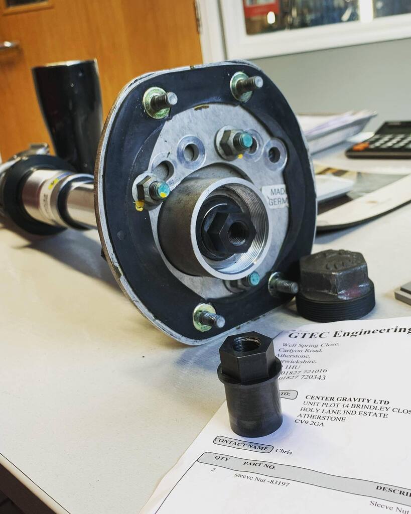 A thing of beauty. Precision engineering at its finest as always from the guys at @gtec_engineering. This <a href="/bilsteinuk/">Haloperformance</a> PSS10 can now be united with its Porsche RS top mount thanks to a bespoke shouldered nut #suspensionperfection #porsche #993rs #precisio… instagr.am/p/CoE0UuXovu-/