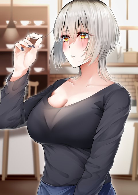 行きつけ喫茶店のバイトちゃん56
「髪伸びてきたかな?」 