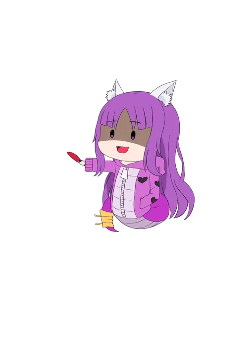 あ、今月描いた"唯一"のフルカラーね(˙꒳​˙) 