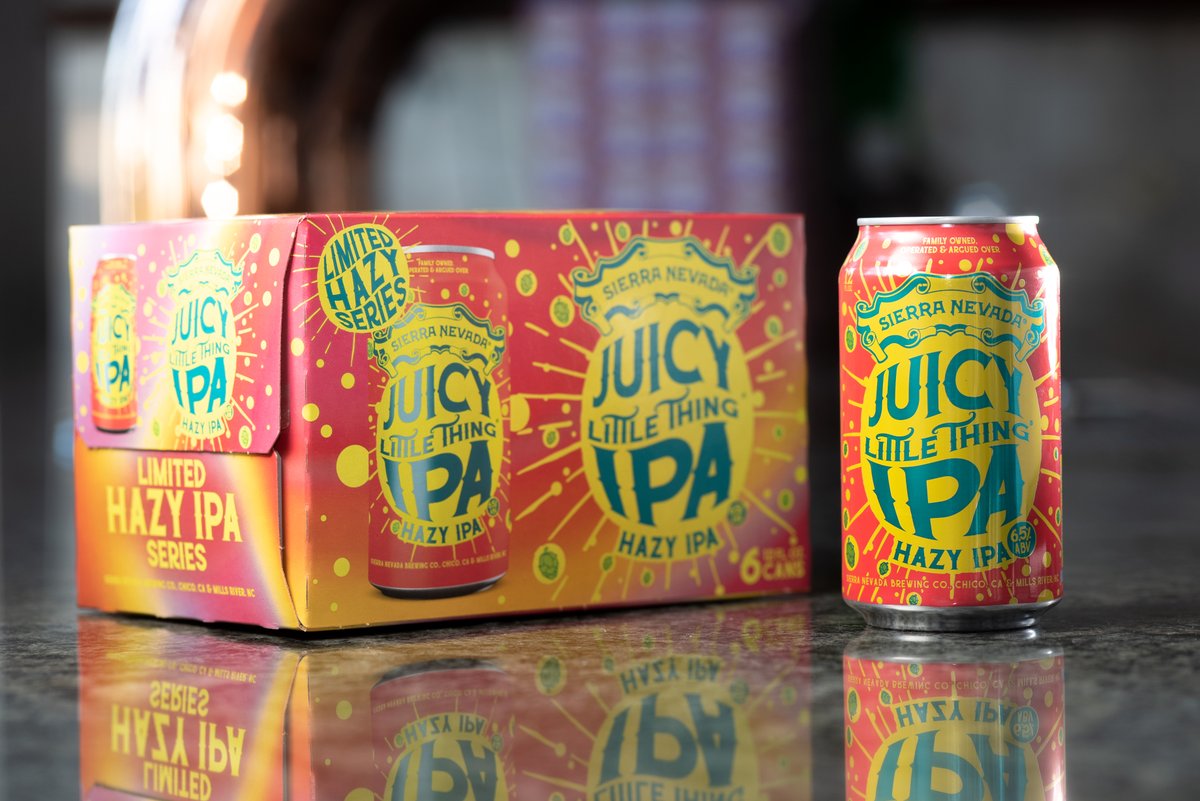 NewSchoolBeer's tweet photo. .@SierraNevada expands their "Little Thing" family of beers into a limited release Hazy IPA series https://t.co/QVhBCBtIHH
#hazyipa #juicylittlething #californiabeer #cacraftbeer #juicyipa https://t.co/RQcePBnCBe